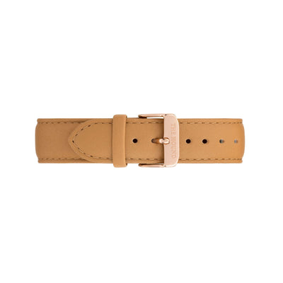 White Rose Watch<br>+ Black Nato Band<br>+ Camel Leather Band