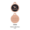 *PERSONALISED ID TAG - ROSE GOLD - SIZE M-XL