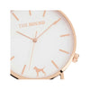 White Rose Watch<br>+ Tan Leather Band<br>+ Camel Leather Band