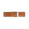 Silver & White Watch<br>+ Camel Leather Band<br>+ Tan Leather Band