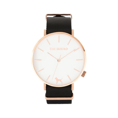 White Rose Watch<br>+ Camel Leather Band<br>+ Black Nato Band