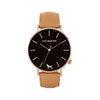 Black Rose Watch<br>+ Tan Leather Band<br>+ Camel Leather Band