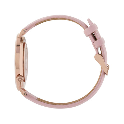Black Rose Watch<br>+ Tan Leather Band<br>+ Blush Pink Leather Band
