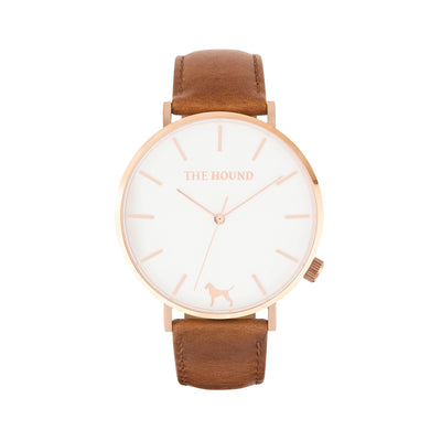 White Rose Watch<br>+ Tan Leather Band<br>+ Black Leather Band