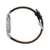 Silver & White Watch<br>+ Camel Leather Band<br>+ Black Leather Band