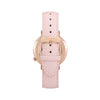 White Rose Watch<br>+ Blush Pink Leather Band<br>+ Black Nato Band