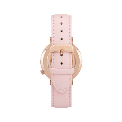 Black Rose Watch<br>+ Tan Leather Band<br>+ Blush Pink Leather Band