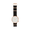 White Rose Watch<br>+ Black Nato Band<br>+ Tan Leather Band