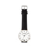 Silver & White Watch<br>+ Black Leather Band<br>+ Camel Leather Band