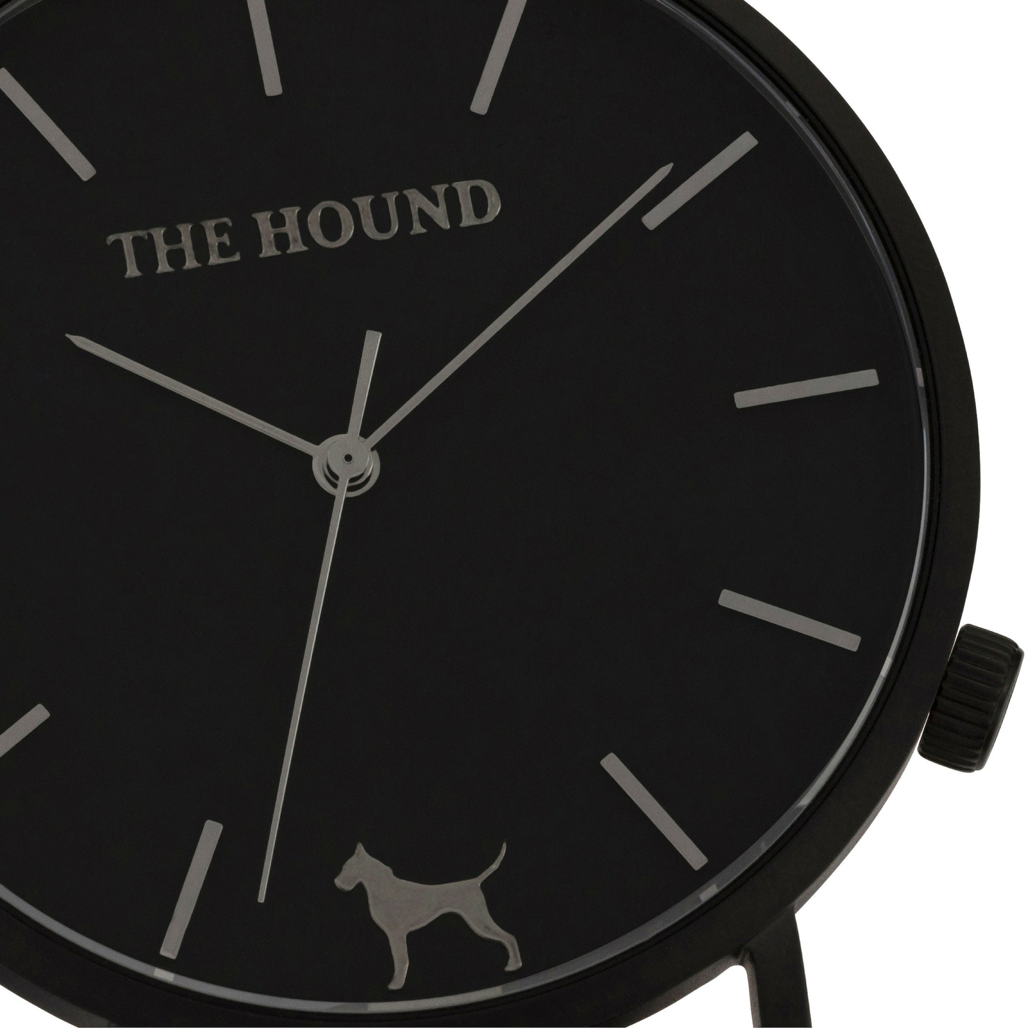 Extra Watch - Matte Black & Black Leather