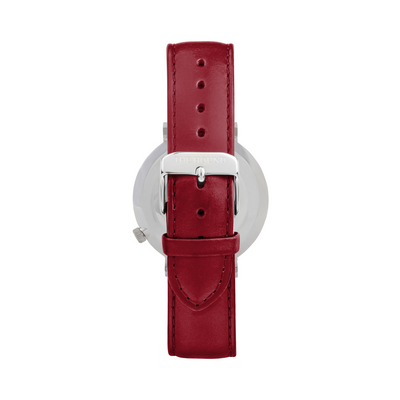 Silver & White,Leather,Limited Edition - Red