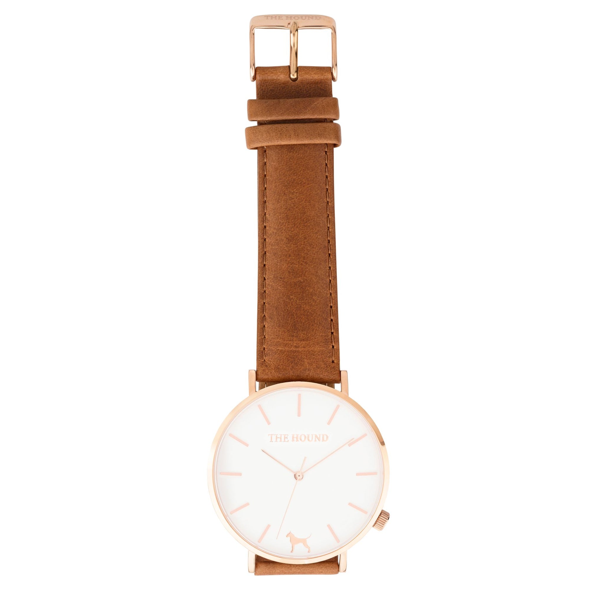 Gift Set - White Rose Watch with Tan Leather Band