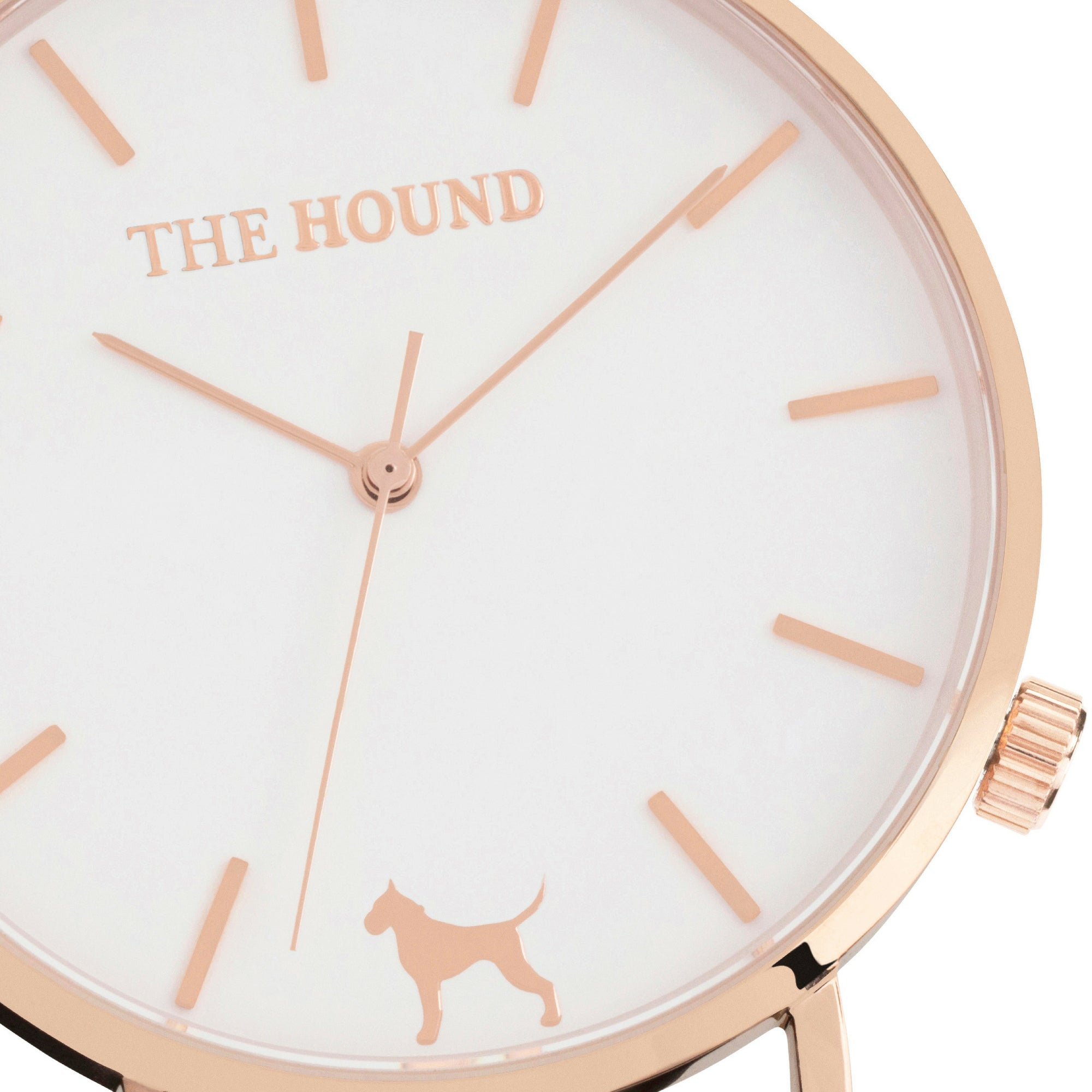 Extra Watch - White Rose & Tan Leather