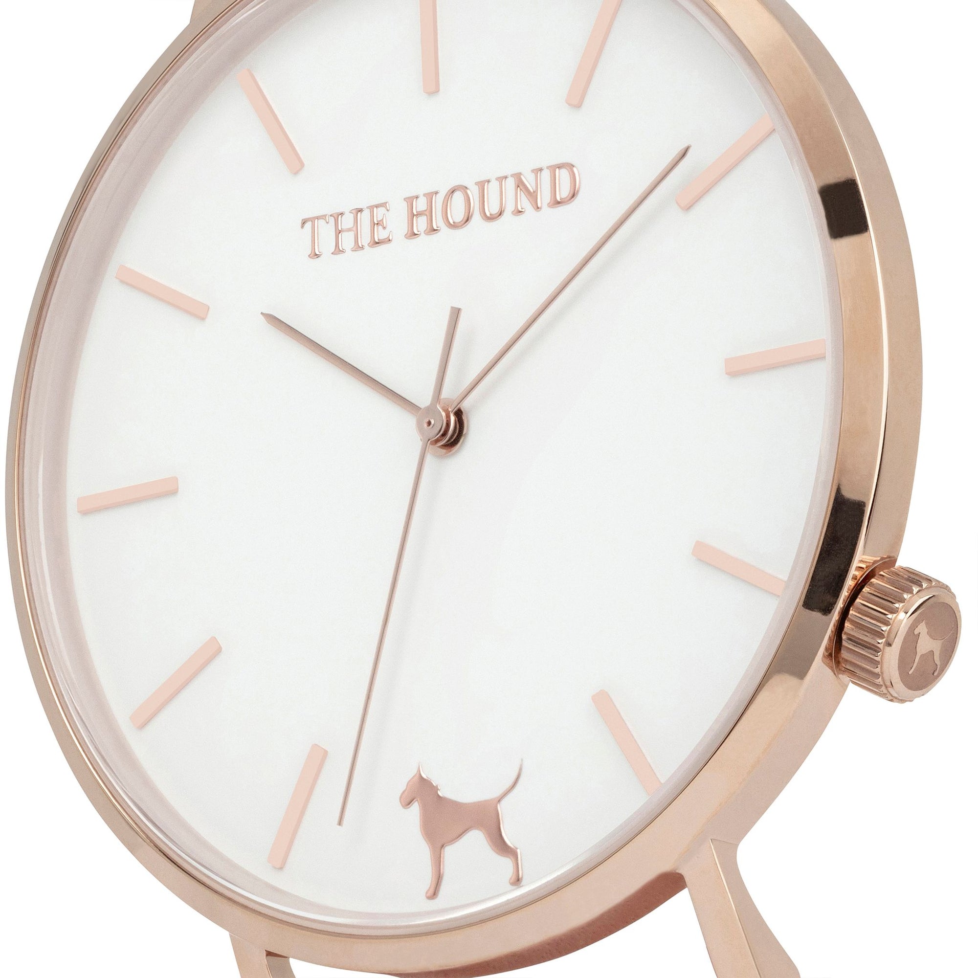 Gift Set - White Rose Watch with Camel Leather Band