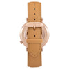 Gift Set - Black Rose Watch with Camel Leather Band
