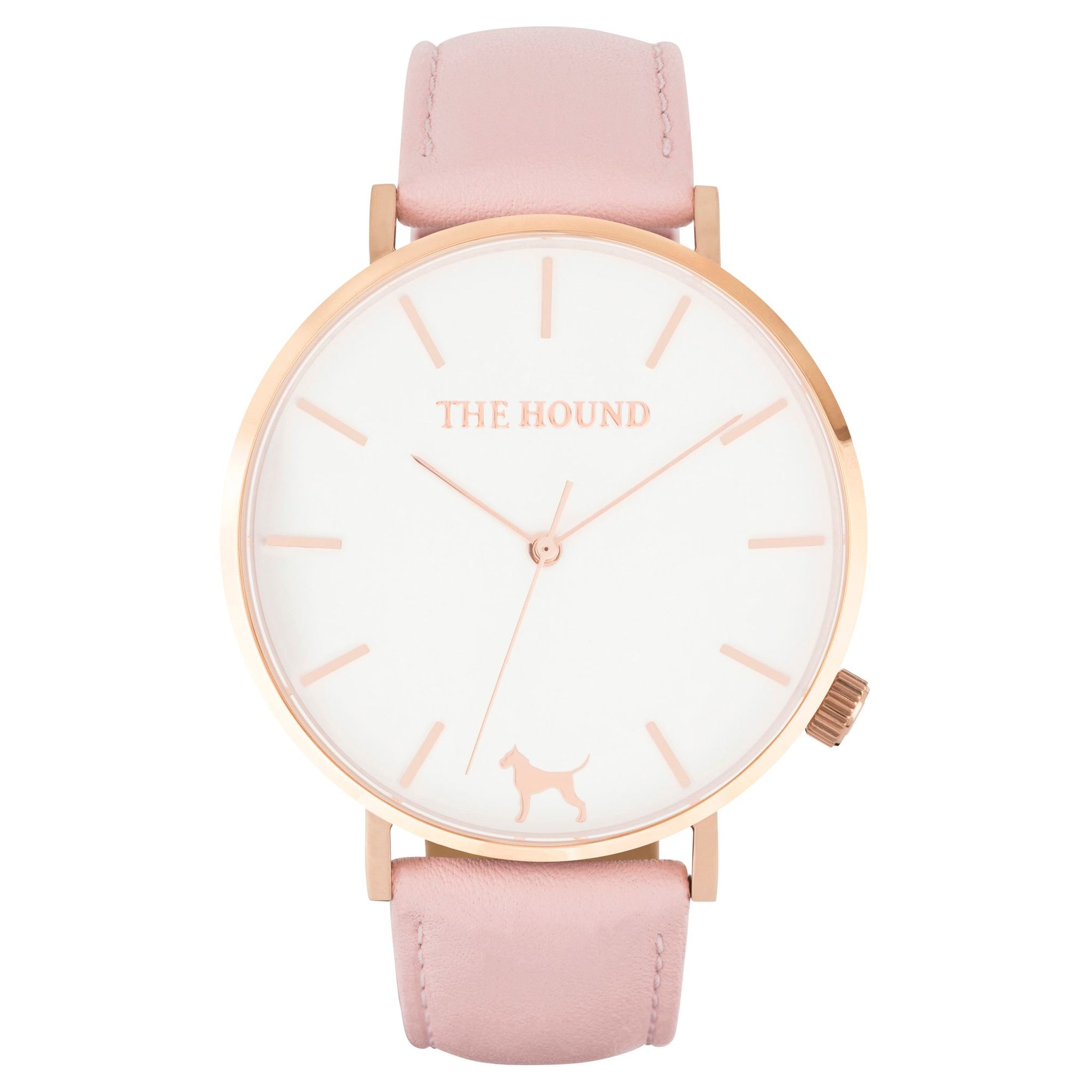Extra Watch - White Rose & Blush Pink Leather