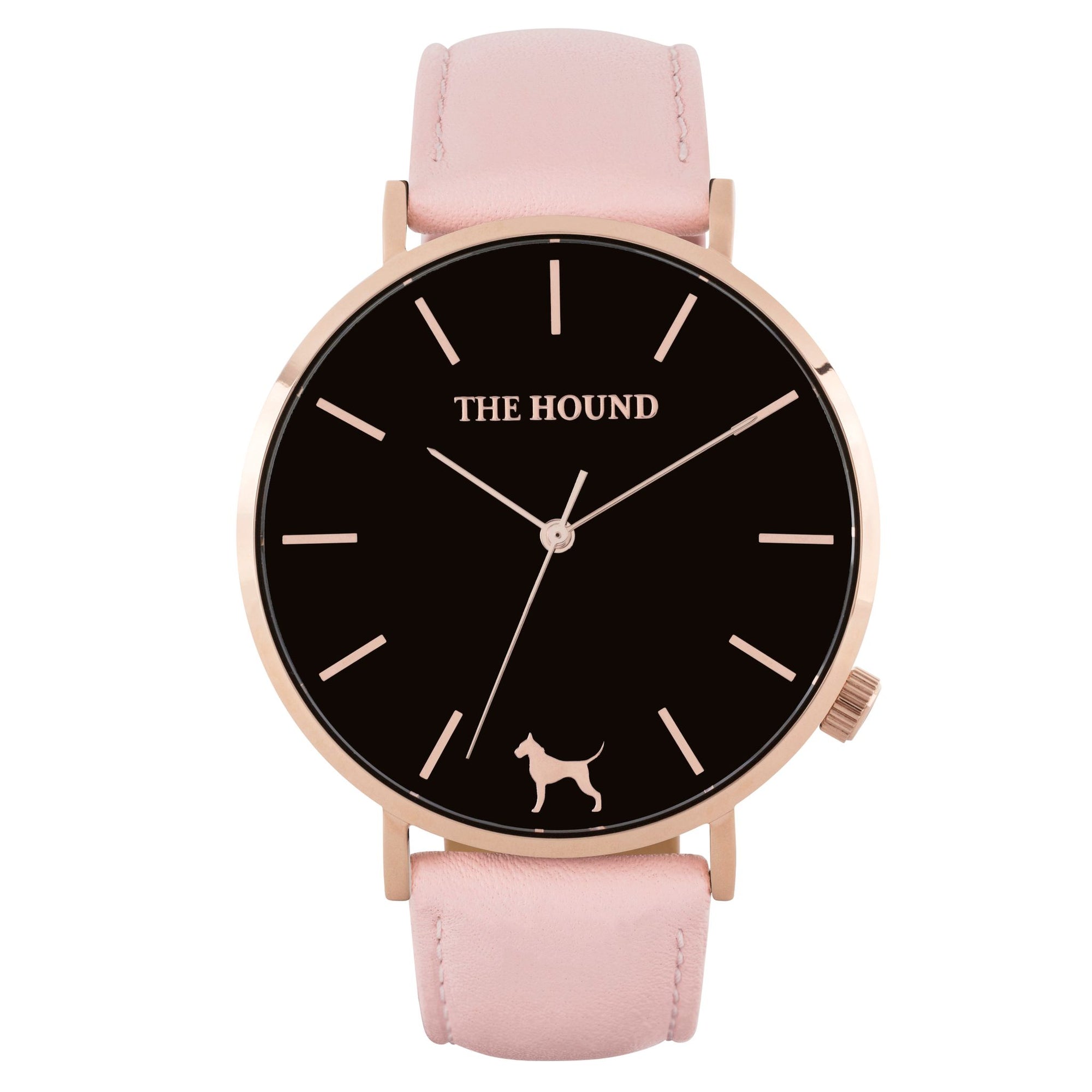 Extra Watch - Black Rose & Blush Pink Leather