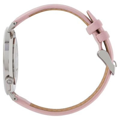 Extra Watch - Silver & Blush Pink Leather