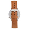 Extra Watch - Silver & Tan Leather