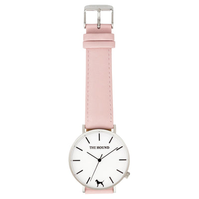 Extra Watch - Silver & Blush Pink Leather
