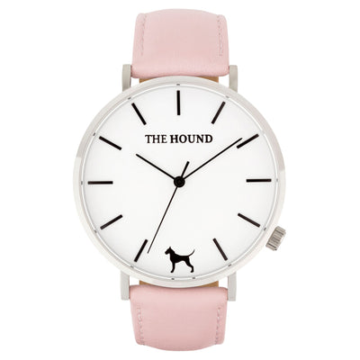 Extra Watch - Silver & Blush Pink Leather