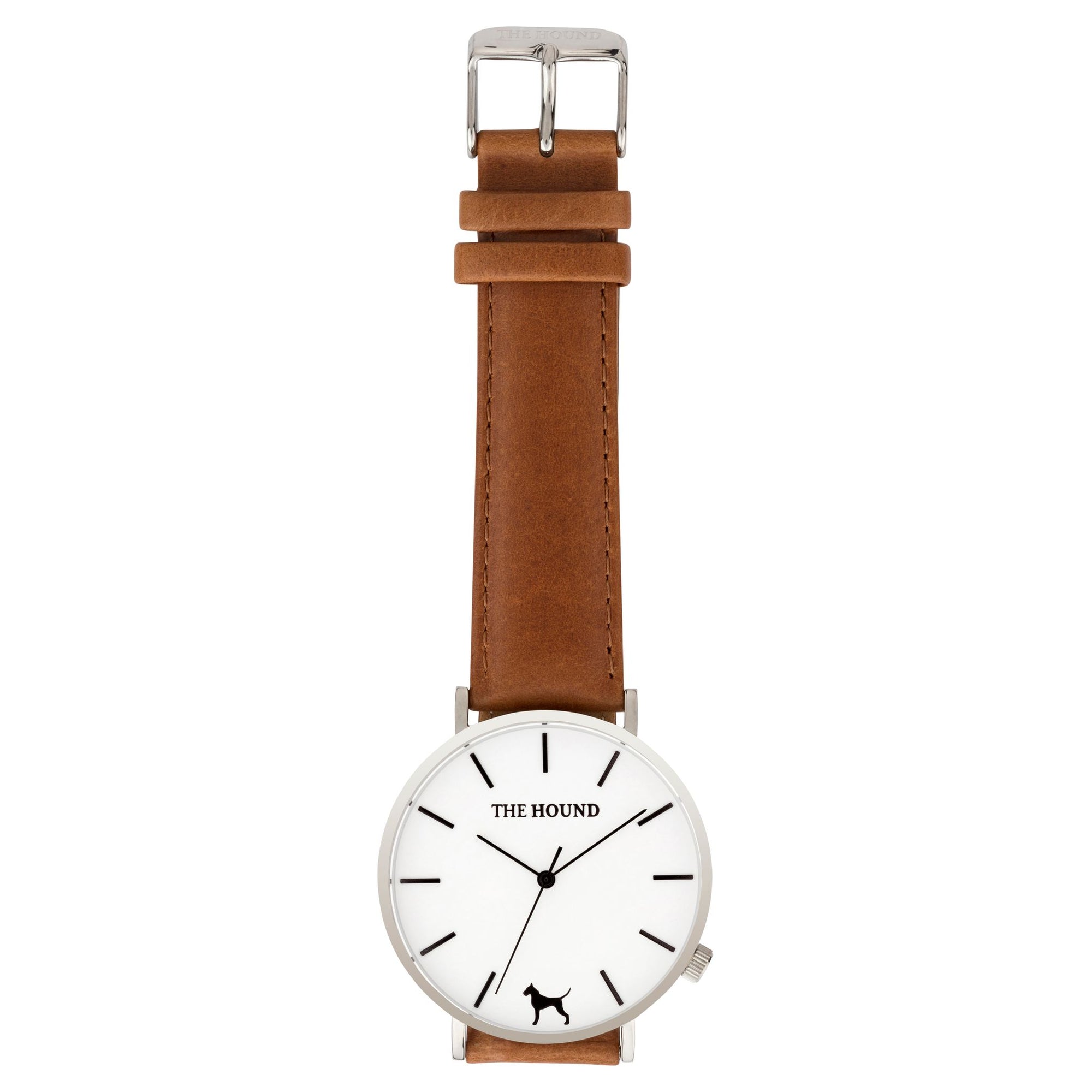 Extra Watch - Silver & Tan Leather